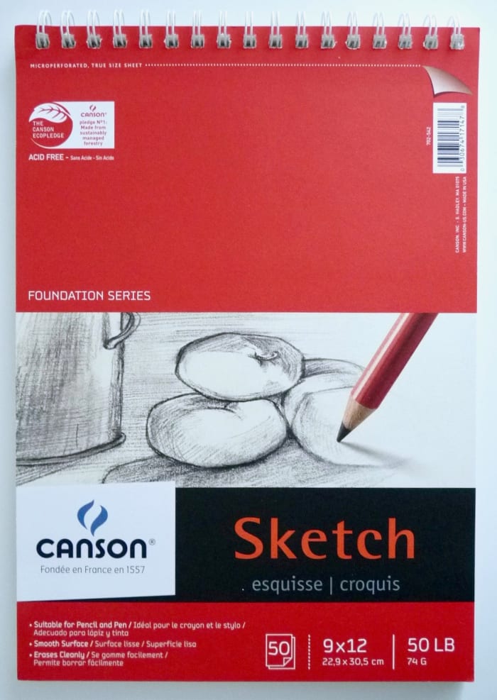 As a new oil painter, a blank canvas can be intimidating. A sketch pad is a good way to do a 'rough draft' of your painting before you work with your paints on the canvas.