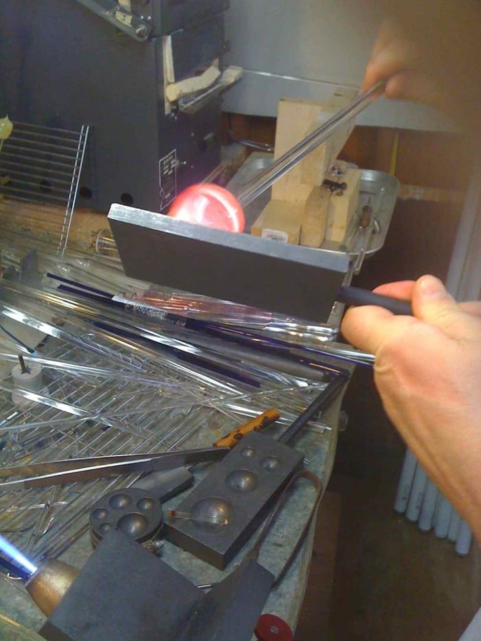 The marble is nearly finished. Shaping is the final step and will help get out any imperfections in the surface.