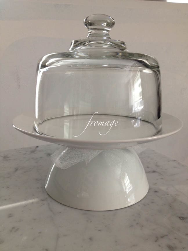 "Fromage" is mocked up in this example. I have made several of these and they are perfect for a hostess gift with a few different cheeses and champagne grapes.