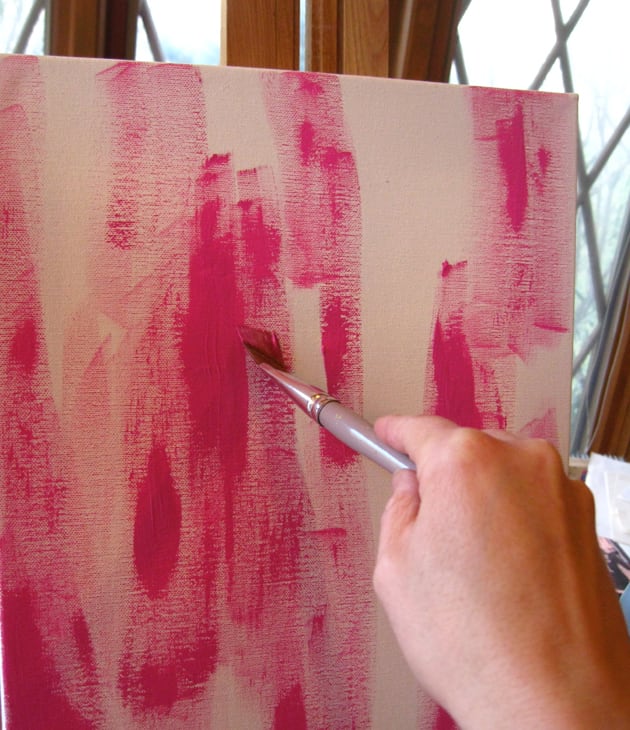Abstract Painting Idea With Acrylics, Masking Tape, and Bubble Wrap ...