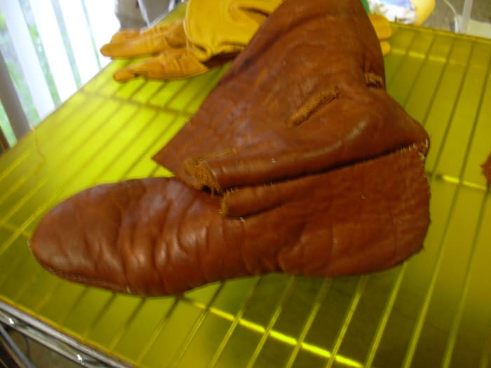 I walked in wet grass and let them dry on my feet to help the moccasins shape comfortably to my feet.