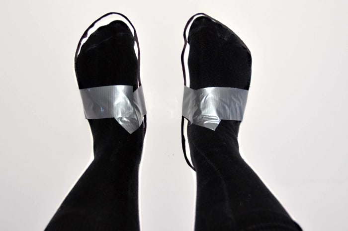 How to Make Duct Tape Shoe Lasts for Wet Felted Boots or Slippers ...