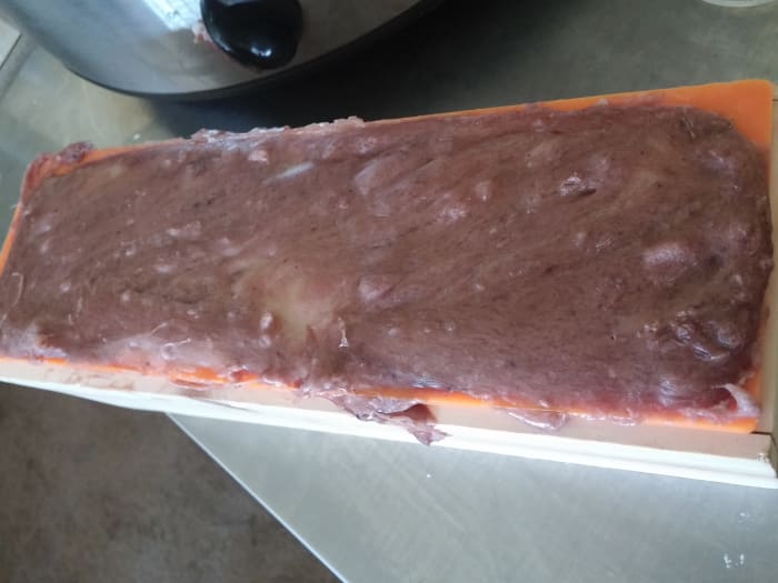 If you leave it out at room temperature, this may take up to 24 hours. I like to place mine in the freezer for about 30 minutes to help cool it faster, then I wait about two to three hours to unmold.
