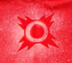 Oops! The design bled a little on to the symbol. Keep it simple when it comes to picking a template to use.