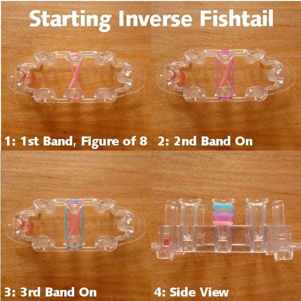 Starting off the inverse fishtail monster tail loom