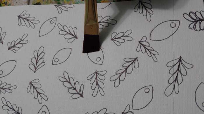 This brush would be way too large for painting it. Creating a mess thereby creating frustration.