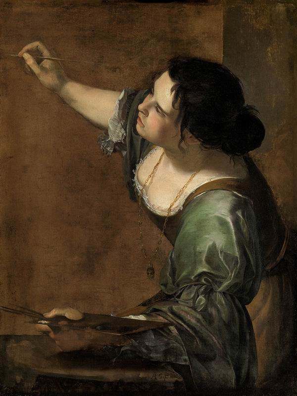 Artemisia Gentileschi, Self-portrait as the Allegory of Painting (La Pittura), c.1638-9 Copyright image courtesy of Royal Collection Trust © Her Majesty Queen Elizabeth II 2016. All rights reserved.
