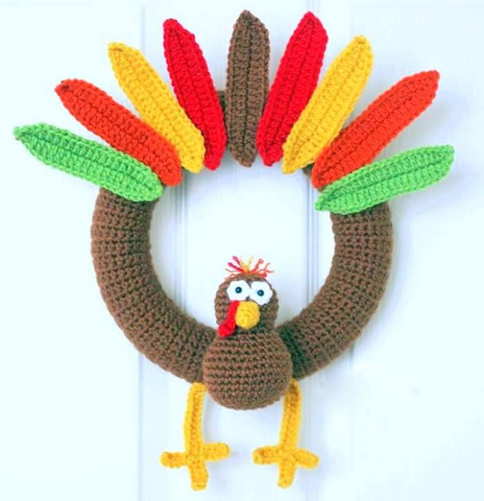 Fabulous Fall Wreath Free Crochet Pattern Crochet Kingdom Fall