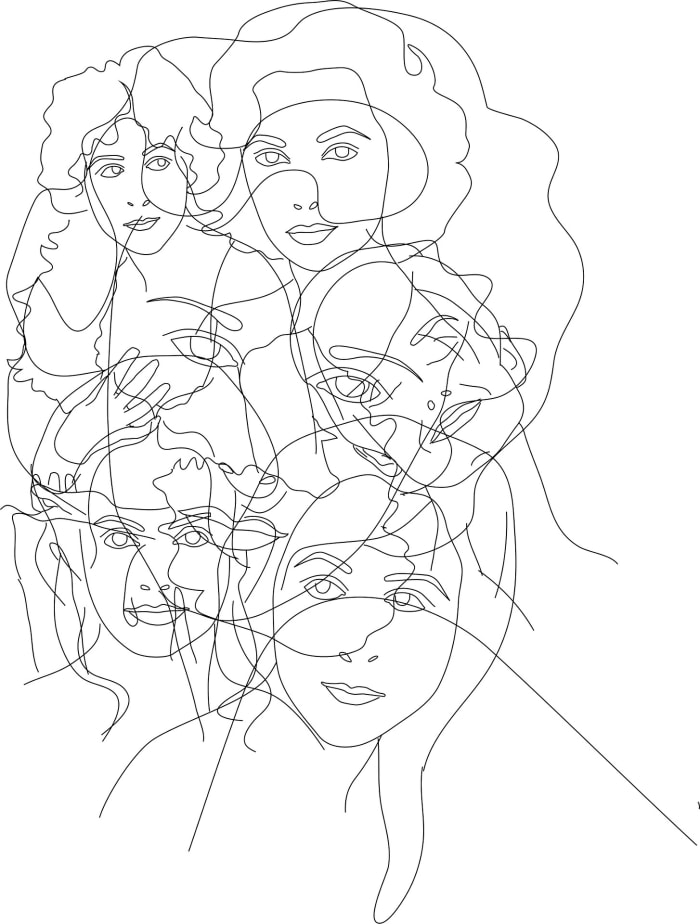 Practice sketching many faces and note the changes which occur. Pay attention as to how to correct lines for the desired outcome. ..
