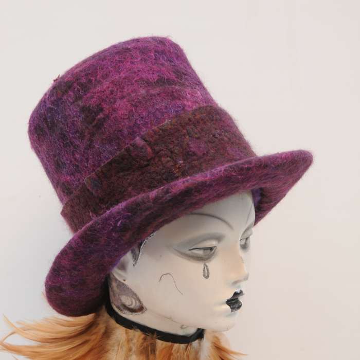 The Wet Felted Hat which was created using the Moët and Chandon Top-Hat Ice-Bucket.