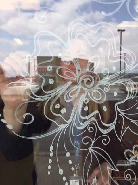 How To Draw With Liquid Chalk Marker On Windows For A Fancy Window