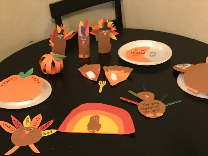 TDAY crafts are so fun to make and they make for some inexpensive entertainment after dinner.