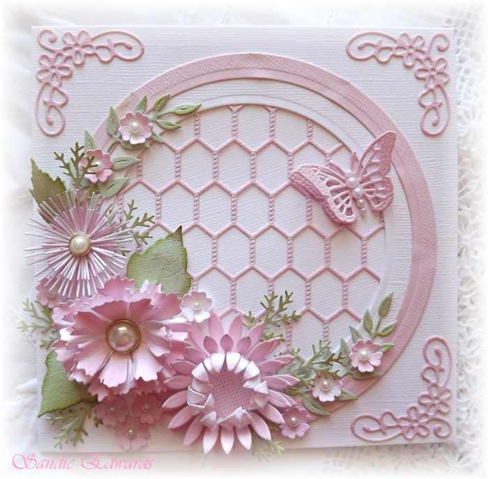 Flowers made with dies are such a rewarding craft. You can use them on cards, scrapbook pages and stand alone flowers.