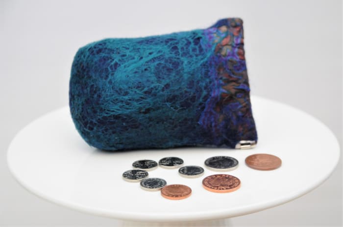Reduce the length of the template if you would like to make a little coin purse like this.