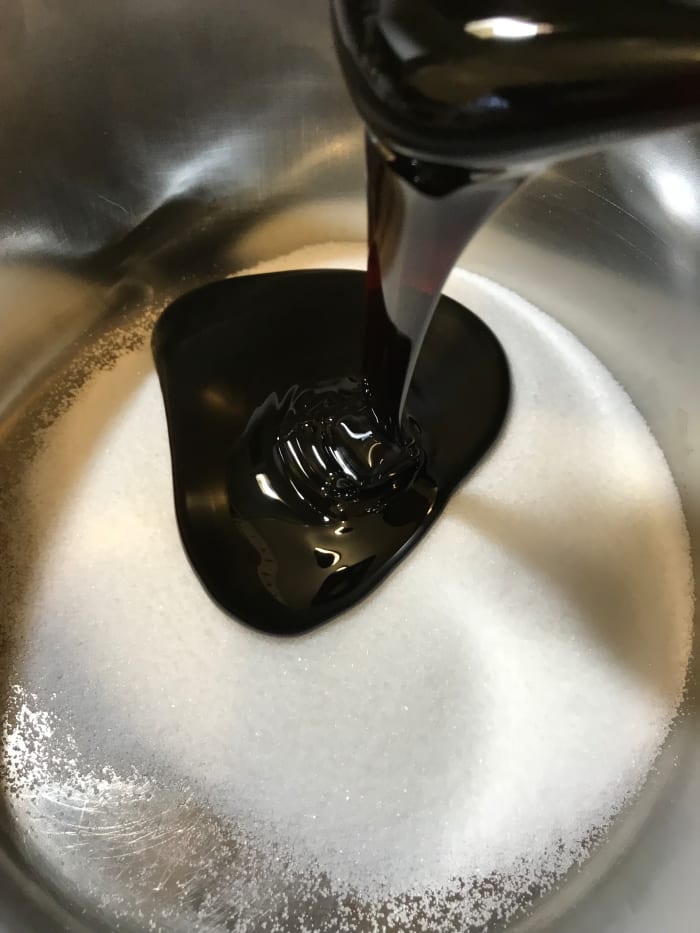 To get a sturdier gingerbread, this recipe starts with boiling the sugars and spices—in this case equal parts molasses and sugar. Look for plain molasses, not blackstrap molasses.