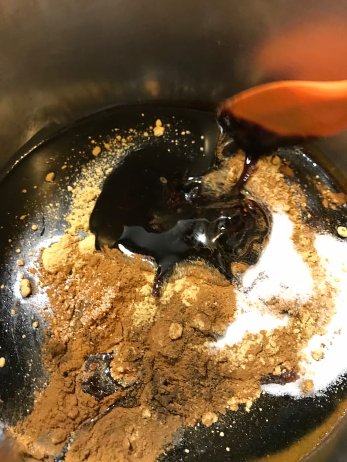 The spices in these ornament cookies are classic, and they smell incredible as well as making the cookie ornaments taste great. Cinnamon, ginger, cloves and nutmeg make a great combination.