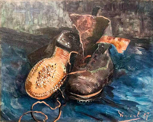 "A pair of shoes" by Vincent van Gogh, Paris, 1887