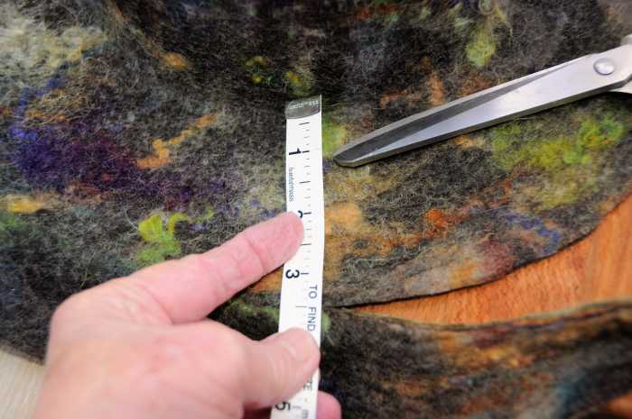 Cut the brim to the desired size. In this case I extended the width as I felt the existing brim on the Hat Shaper was a little narrow for the size hat.
