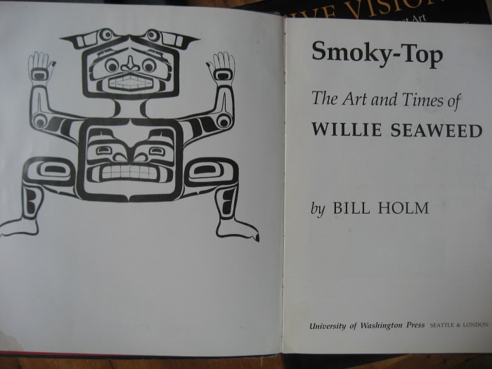 This book about Willie Seaweed's art shows classic Kwakwawka'wakw style designs. Rupert and his brother Leonard Scow studied this book.