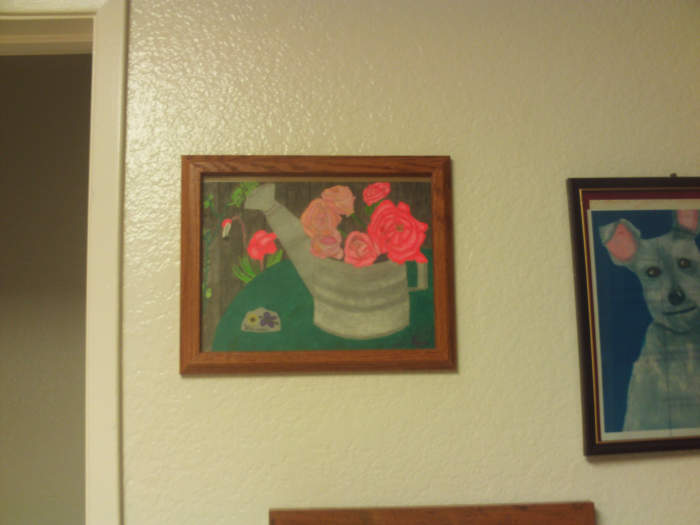 I framed my drawing as I do with many others. Creating your own artwork is pleasurable when you enjoy drawing.