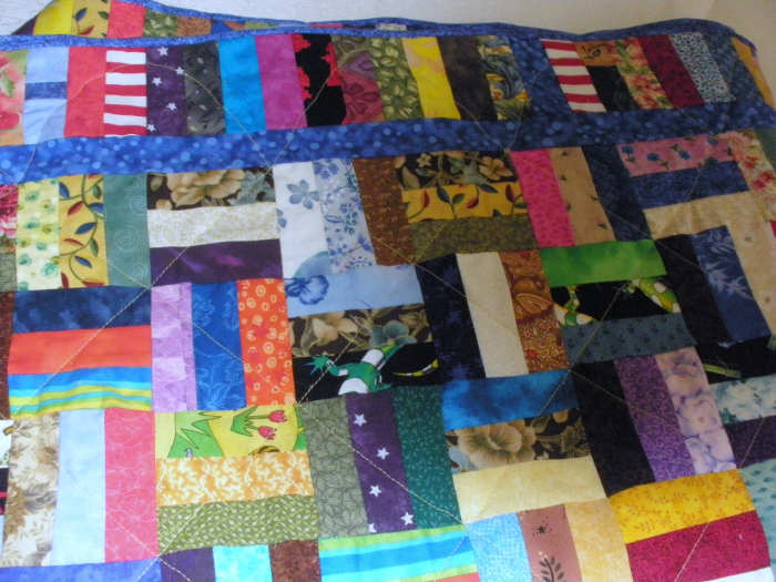 A rail fence quilt is simply three rectangles that are placed in alternating positions, making it a suitable project for beginners.