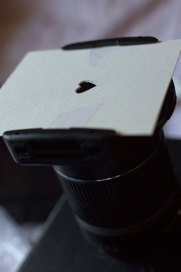 Cokin and Lee filter holders all you to use shapes without having to create a lens tube.