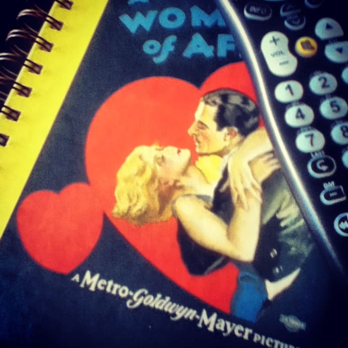 Keep a notebook of classic movie titles next to the remote control. Next time you can't decide on what to watch, open your journal and find an "I've been dying-to-watch this" movie title!