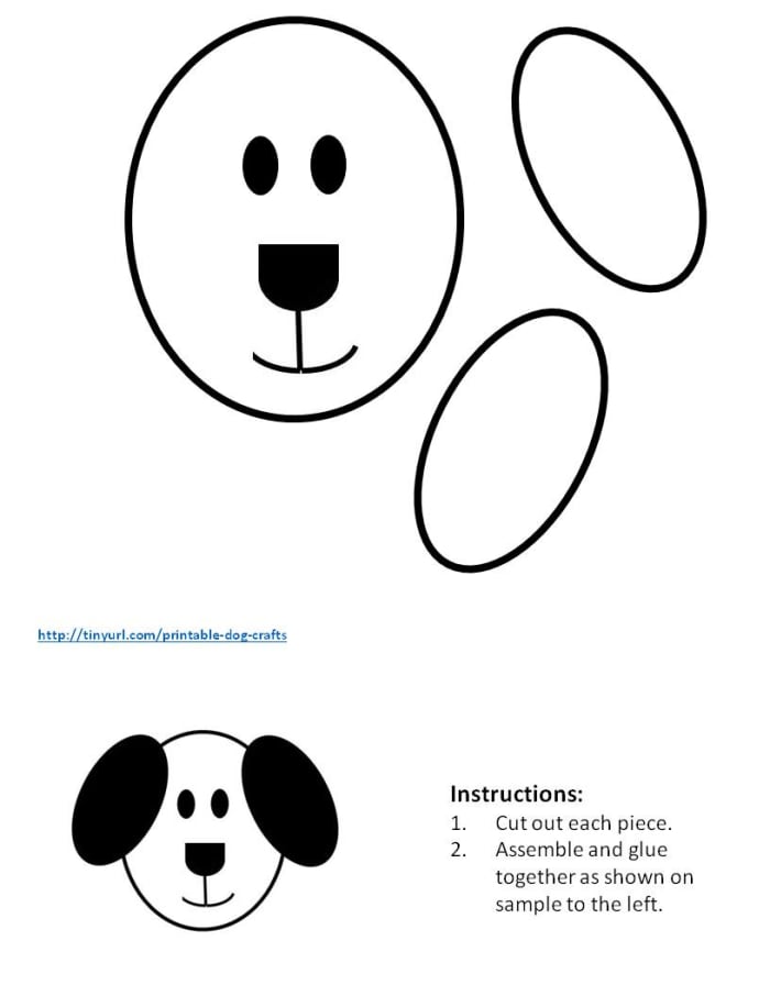 Printable Dog Craft Template