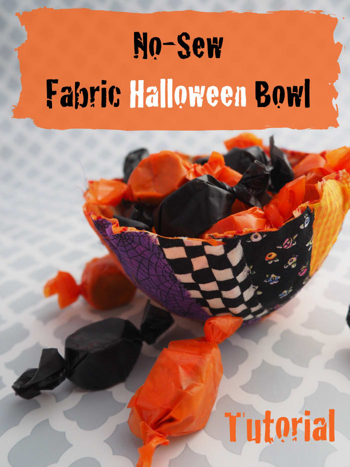What better way to use up some fabric scraps than this DIY Halloween bowl. This tutorial is easy to follow with plenty of photos.