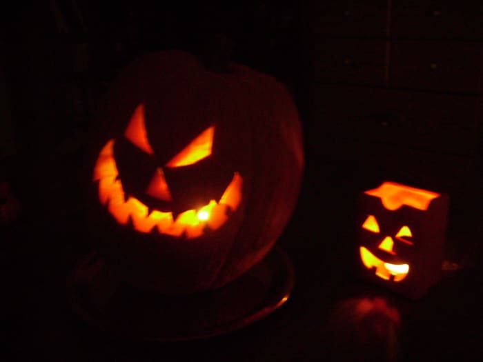 Cats have joined jack-o-lanterns as scary Halloween symbols.