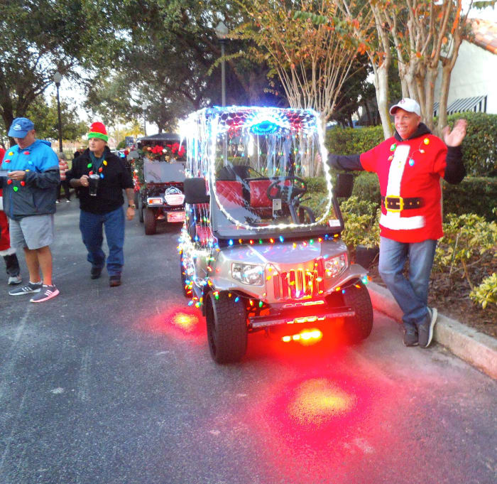 You can imagine how dramatic these look once it gets dark. This cart will put on a real light show for the evening parade.