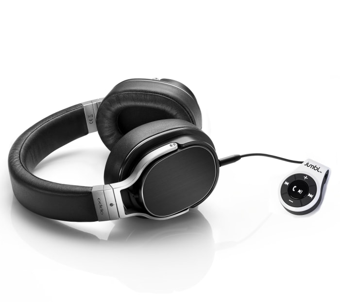 Plug your regular headphones in this little gadget, and they will turn into a Bluetooth set. If you replace their cable with a shorter one, you can make them almost wireless.