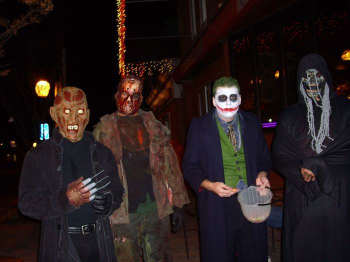Some costumes easily conceal body features and faces, completely hiding the trick-or-treater's identity.