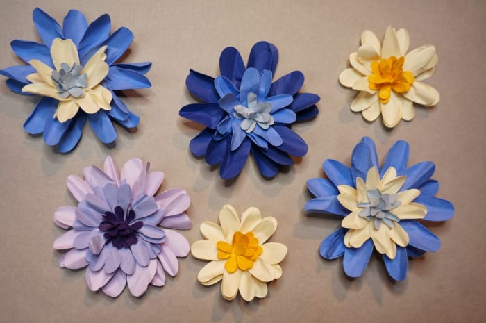 Plastic or paper/cardboard craft flowers make a wonderful substitute for the real thing when given to someone staying in the hospital.
