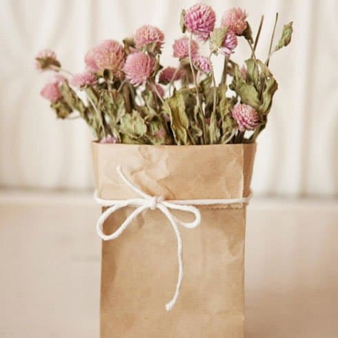 DIY Wedding Table Decoration Ideas | Paper Bag Vase