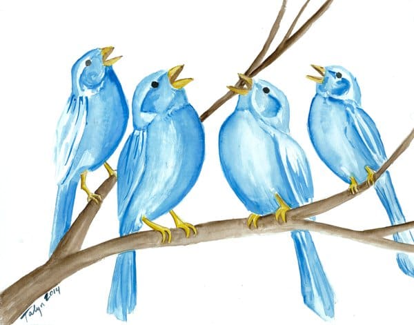 Four calling birds