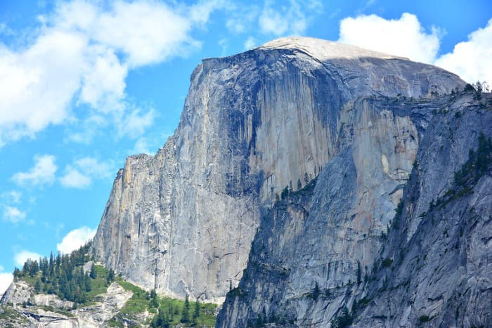 Half Dome in Yosemite is hardly a saunter; it's a full-day ambitious hike, but there is plenty of sauntering available in the vicinity.