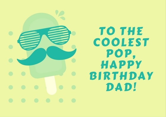 Feel free to post any of these messages on your dad's facebook in addition to writing him a nice card.