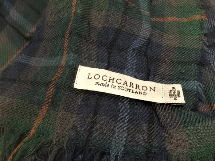 My Davidson Clan tartan scarf is super-light in weight and incredibly warm. It's made from 100% wool