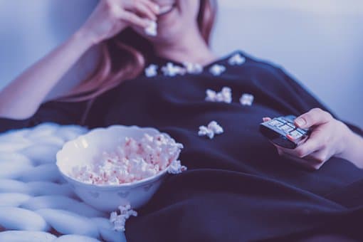 Mom watching all the feminist movies, chick flicks, romance, action, dystopian future, historical, and any other movies she wants.