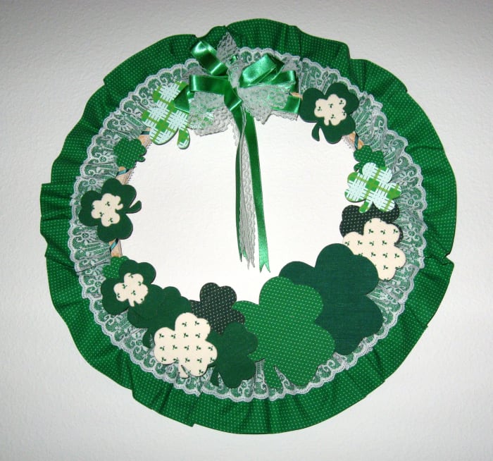 This goes on the door of my home each March, but on March 17, I put it on my golf cart. Make sure all the elements on a wreath are well-attached so they won't fall off from the breeze as you drive around.