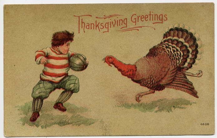 The association between Thanksgiving and football dates back to 1876, when Yale and Princeton played their first Thanksgiving game.
