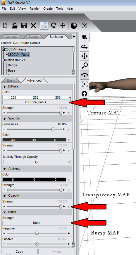 Though I used DAZ Studio 3 in my example, the names of the selections should be the same in later versions.