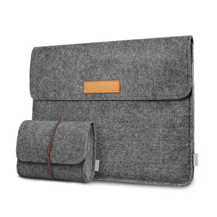 One of my favorite things about the Inateck MacBook sleeve is its versatility: I can use it as a carrying case, or as a sleeve, slipping my Mac into another bag instead. It has a great look and feel for me, I like the additional felt mouse bag too.