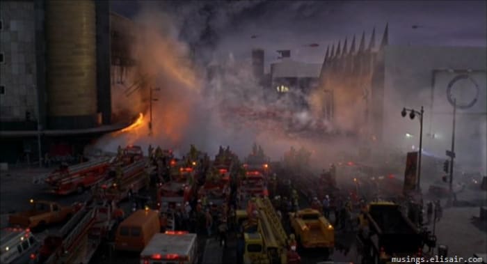 The film's effects do not look good today but even at the time, they were overshadowed by its rival picture 'Dante's Peak'.