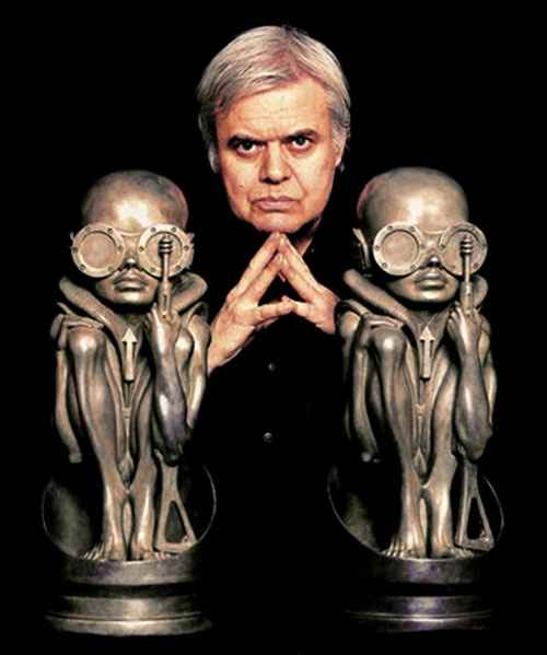 Swiss conceptual artist HR Giger designed the alien creature, one suspects, after eating lots of cheese