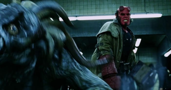 Transforming Perlman into the role took several hours but his performance pays off - he has some serious fun as cinema's most unusual hero.