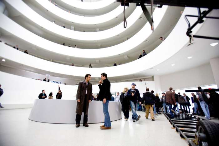 The shoot-out at the Guggenheim, the vast set seen here, is the undoubted highlight of the film and one of the best action sequences of any film in history.