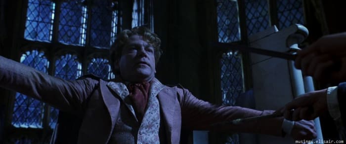 Branagh's appearance as the foppish Lockhart gives the film a comedic edge to clash with the film's darker tone