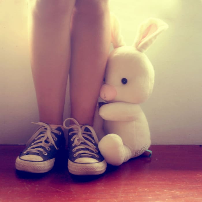 The pig rabbit seen here was feautured in the show "You're Beautiful." In a funny scene, the male lead performed surgery on a stuffed rabbit and a stuffed pig to make a new animal "the pig rabbit" for the female lead.
